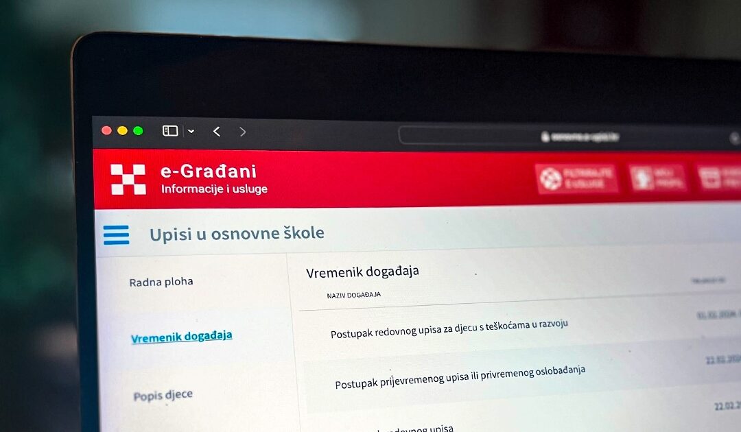 Obavijest roditeljima prvašića