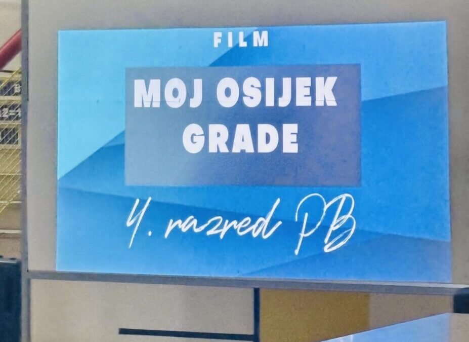 Za rođendan našega grada učenici su predstavili svoj film “Moj Osijek grade”