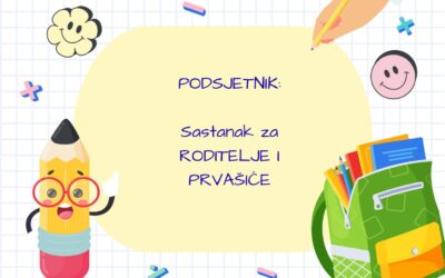 PODSJETNIK – prvašići