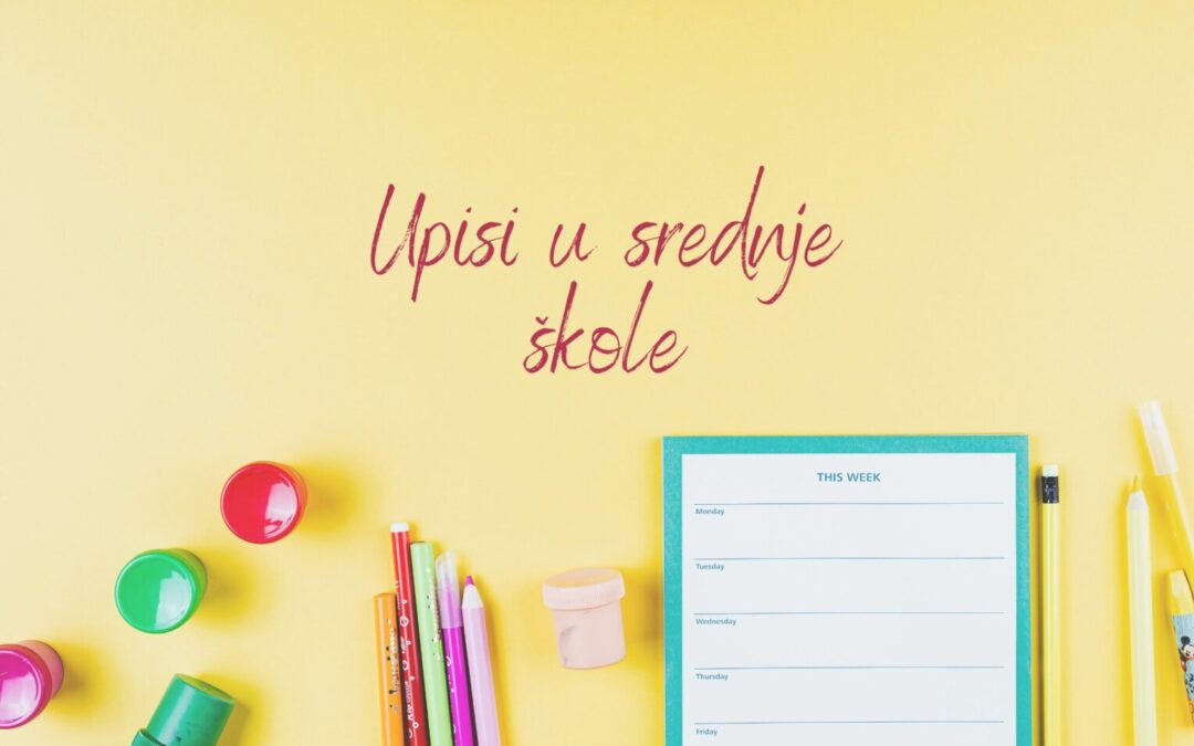Obavijest o upisima u srednje škole