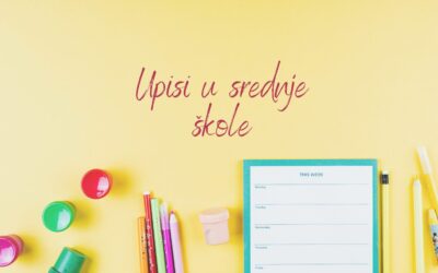 Obavijest o upisima u srednje škole